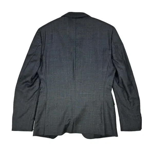 Z Zegna Wool Single-Breasted Blazer Jacket Gray Blue Check Size 40 R US - Picture 2 of 9